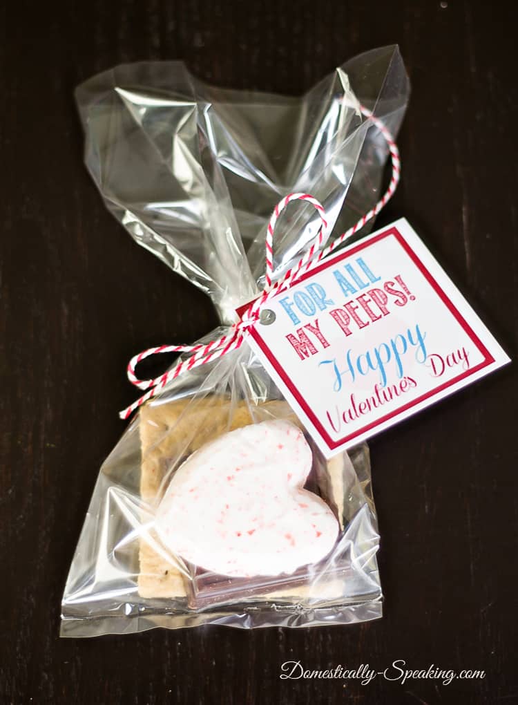 For My Peeps Valentine Smores Printable