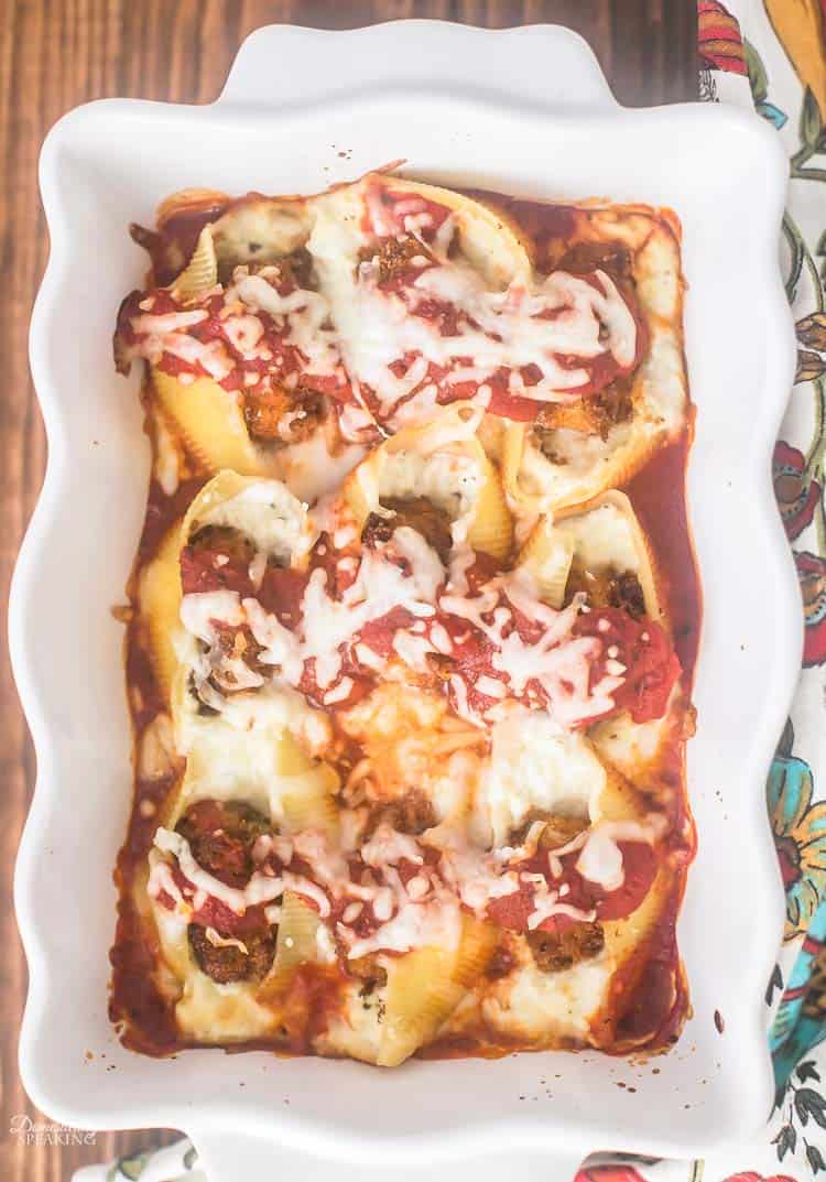Chicken Parmesan Stuffed Shells