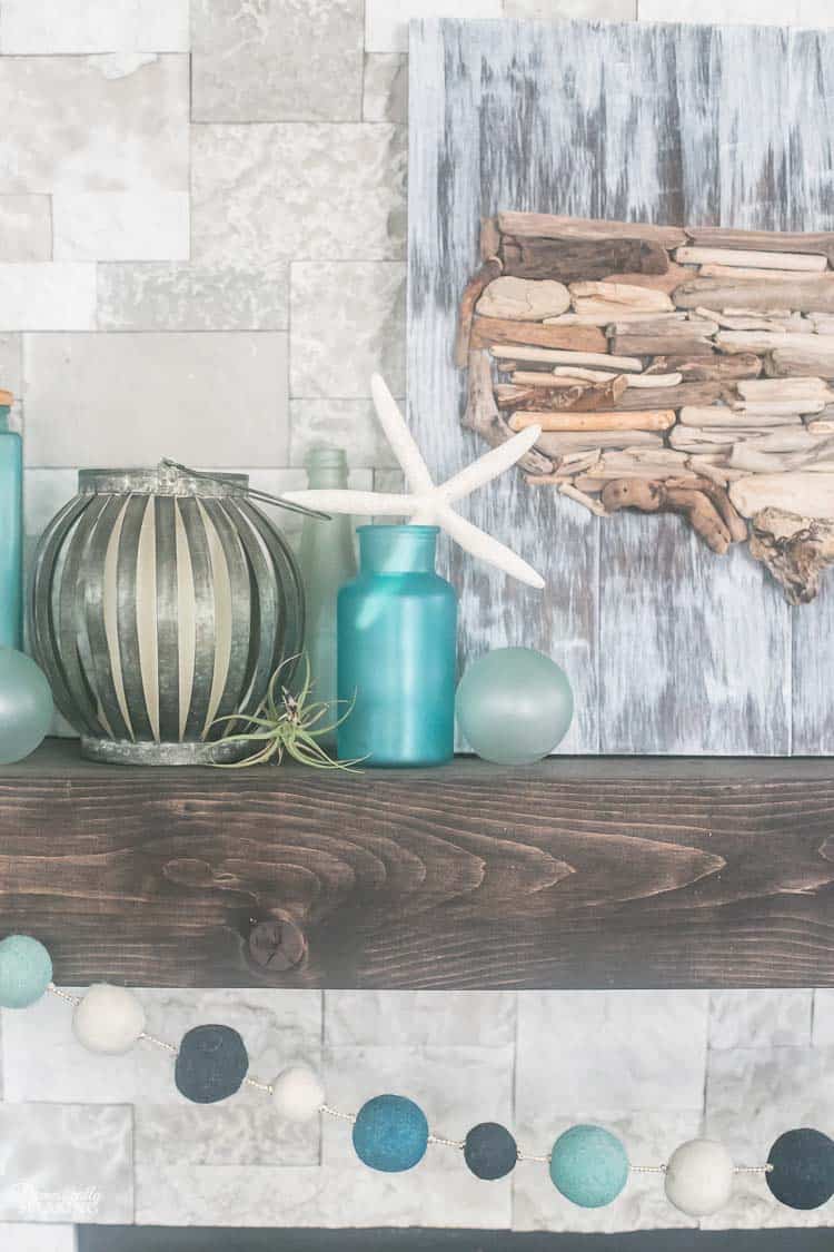 Beachy DIY Sea Glass Decor Domestically Speaking