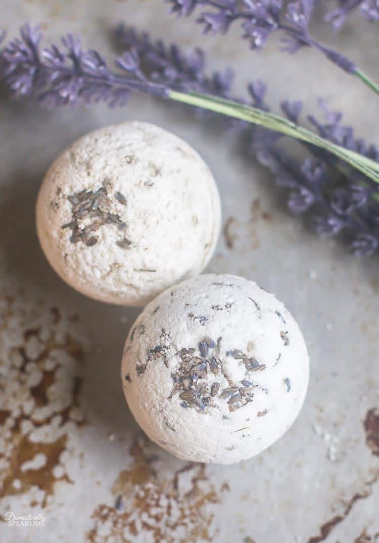 How to Make Lavender Bath Bombs Domestically Speaking