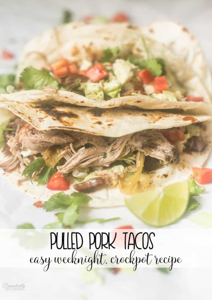 Pulled Pork Taco Recipes an easy weeknight dinner using your crockpot!