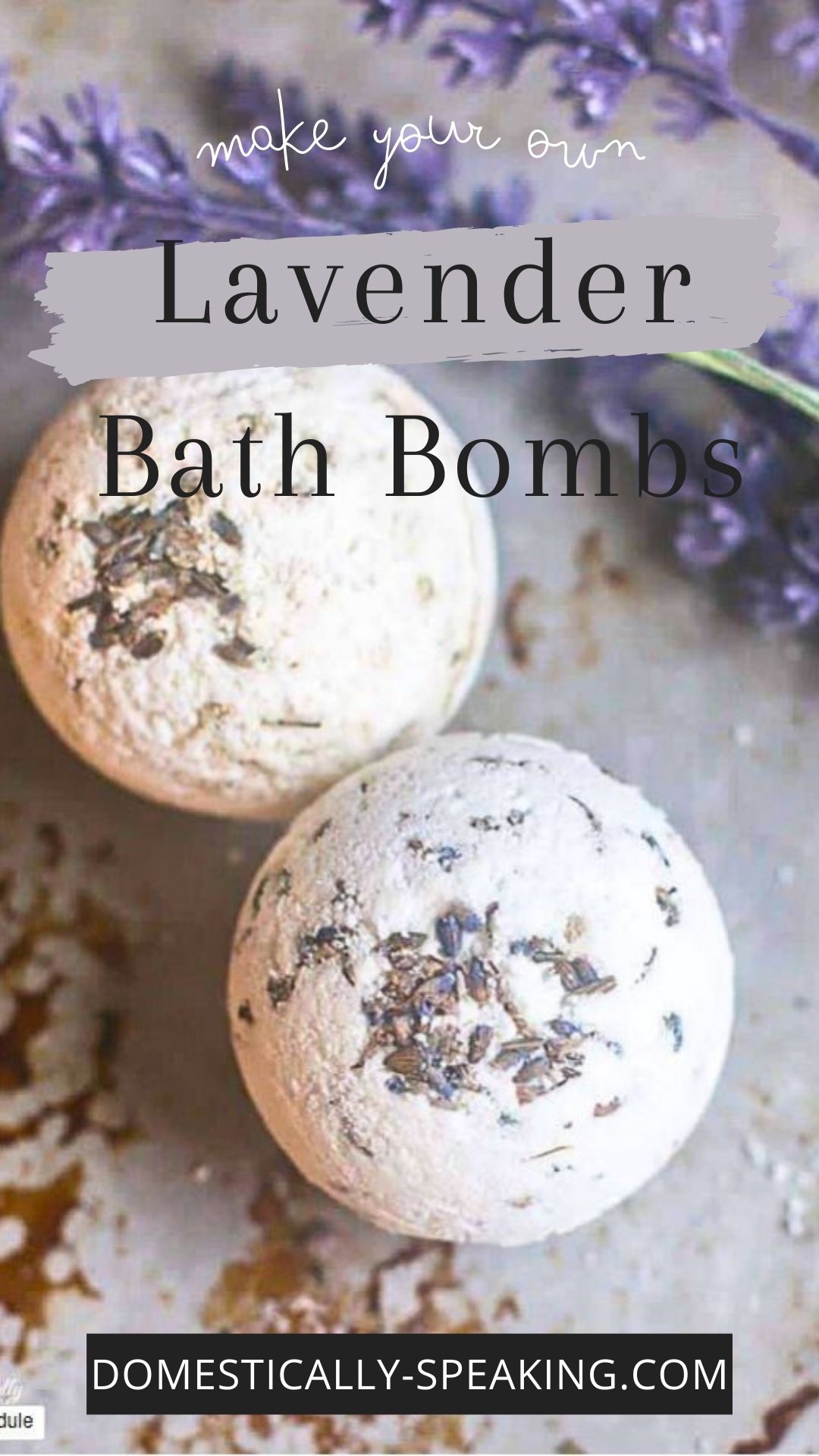 How to Make Lavender Bath Bombs Domestically Speaking