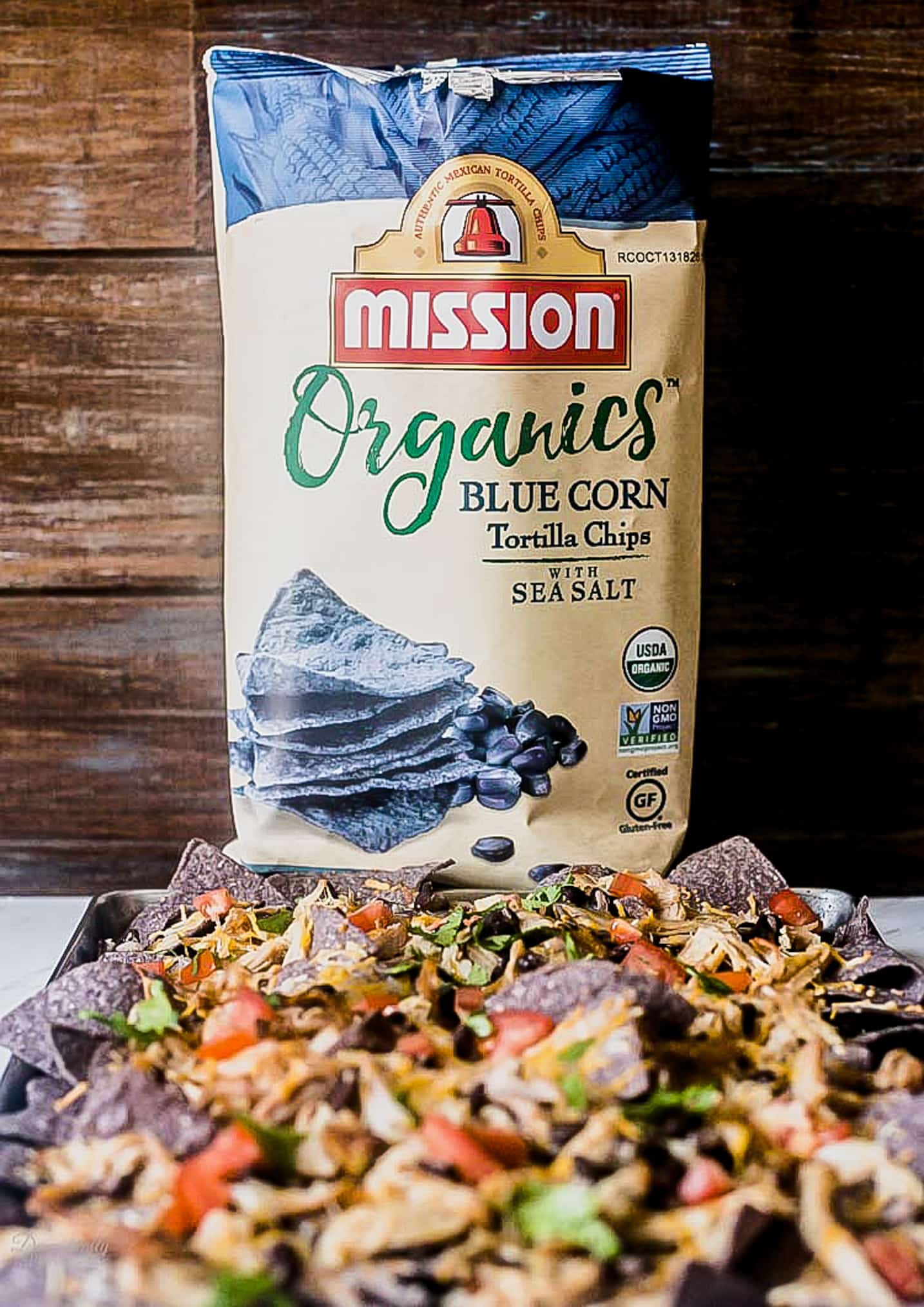 Blue Corn Tortilla Chips used in Carnitas Nachos
