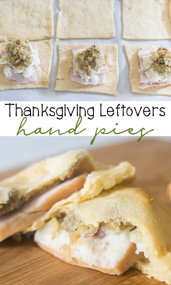 Thanksgiving Leftovers Hand Pies are a great way to serve up those leftovers. Totally customize with your favorite leftovers into a flakey, portable meal! Thanksgiving Leftovers Hand Pies