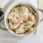 add chicken filling to bowl