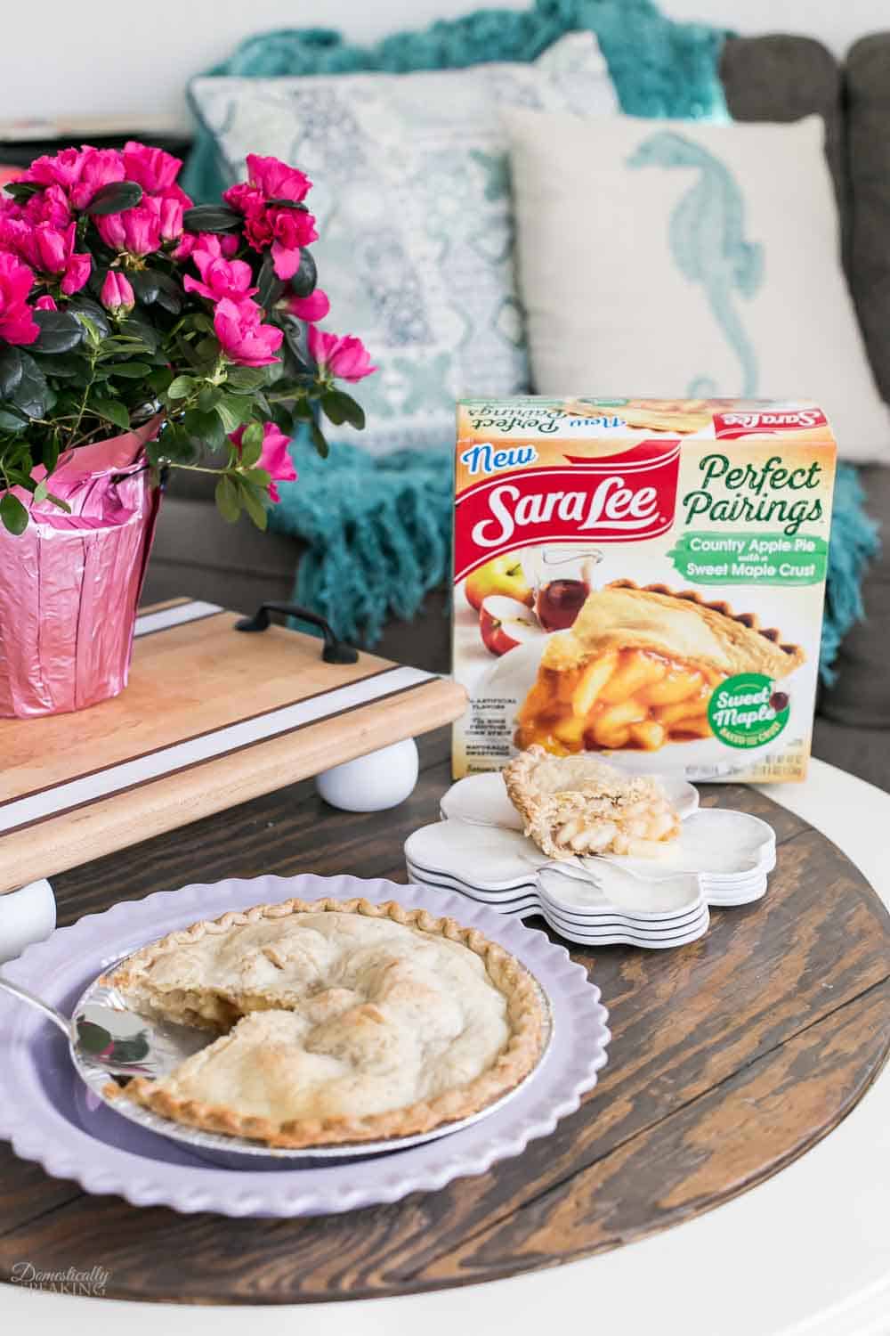 Country Apple Pie with Maple Crust is perfect idea for an easy Mother's Day.