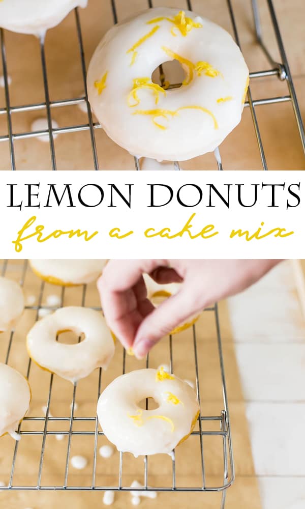 Lemon donuts with lemon glaze