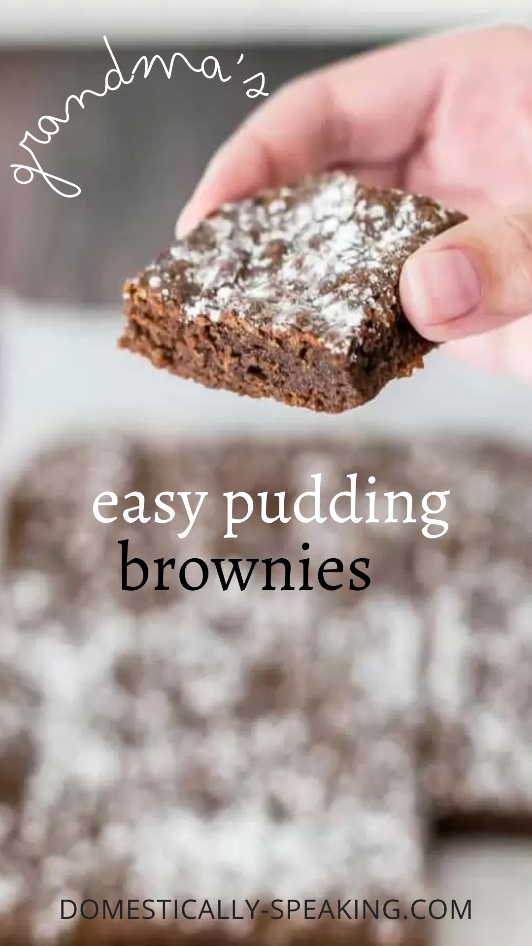 Chocolate Pudding Brownies Domestically Speaking