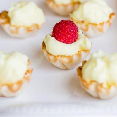 Grandma's Lemon Sour Cream Tarts - Domestically Speaking