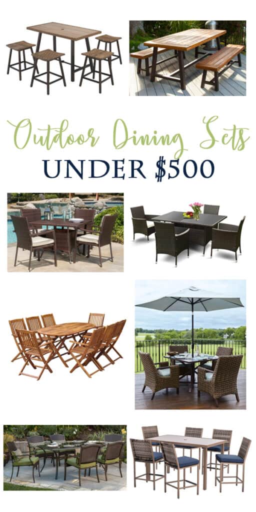 Outdoor Dining Sets Under 500 Domestically Speaking