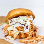 BBQ Chicken Sandwich with Parmesan Crusted Bun