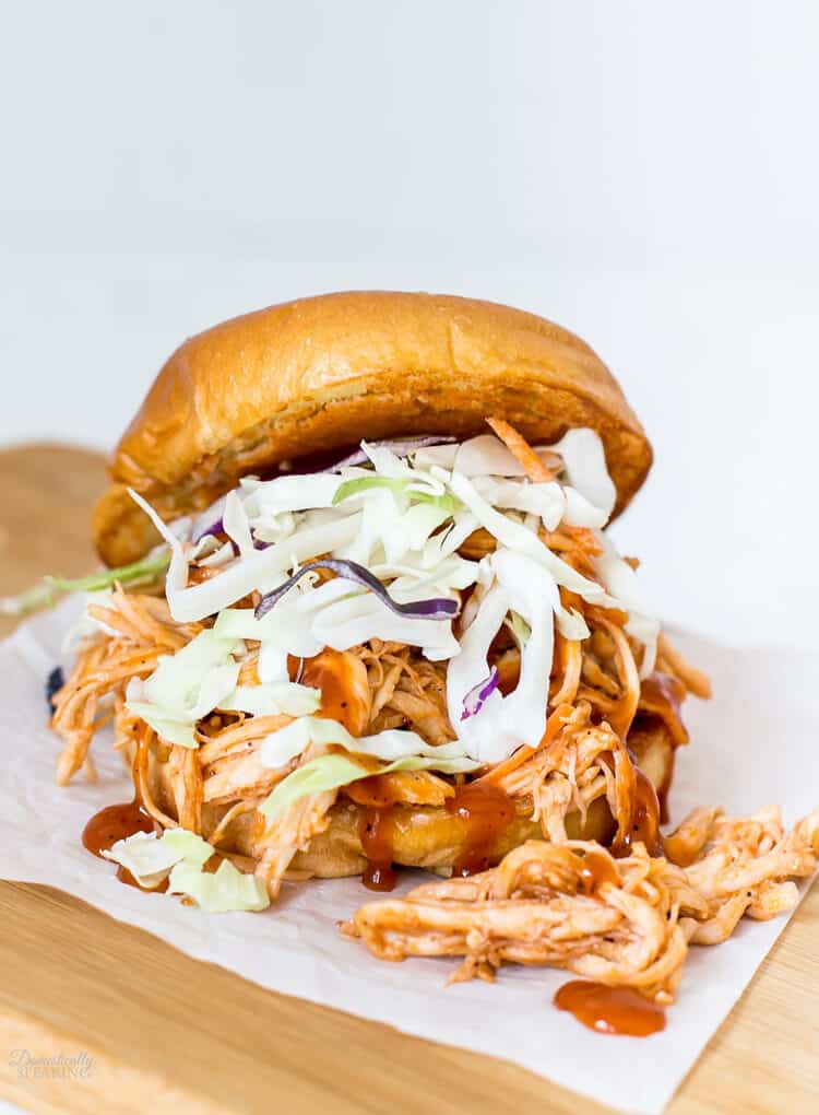 BBQ Chicken Sandwich with Parmesan Crusted Bun