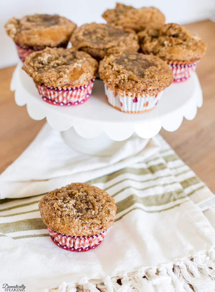 Pumpkin Muffins with a Streusel Topping
