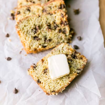 Cake Mix Banana Bread with Chocolate Chips