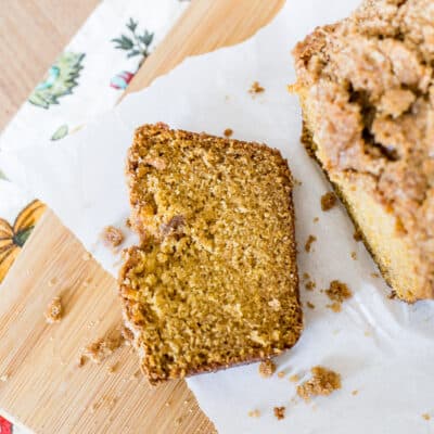 Pumpkin Bread with Streusel Topping