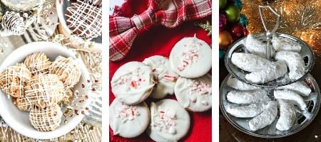 3 images of Christmas cookies 