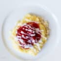 Almond Cherry Pastry with a drizzle of almond icing.