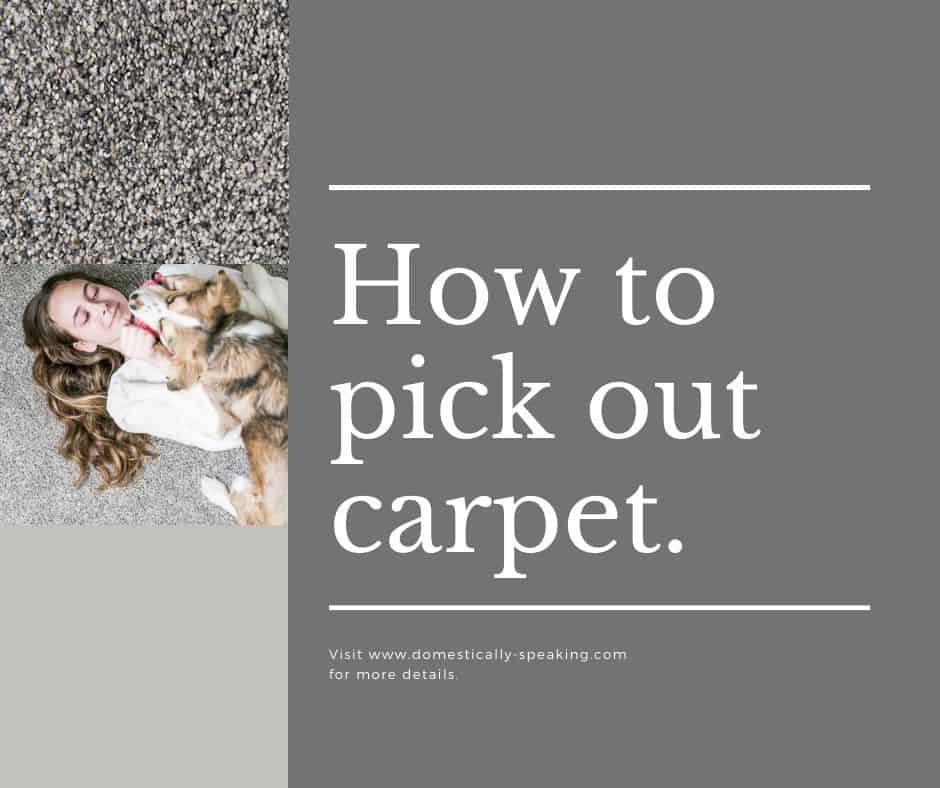 Picking out Carpet Domestically Speaking