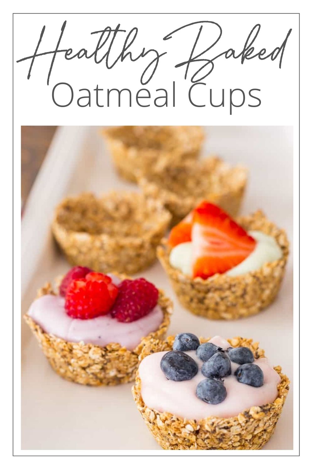 Oatmeal Cups with Yogurt and Fruit Domestically Speaking