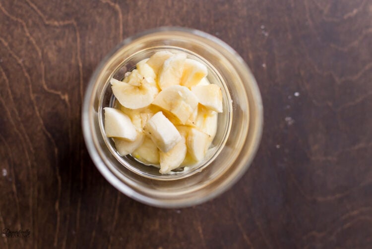 Cut up Banana Pieces