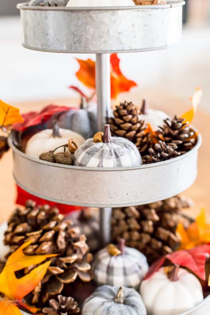 Three Tiered Autumn Tray