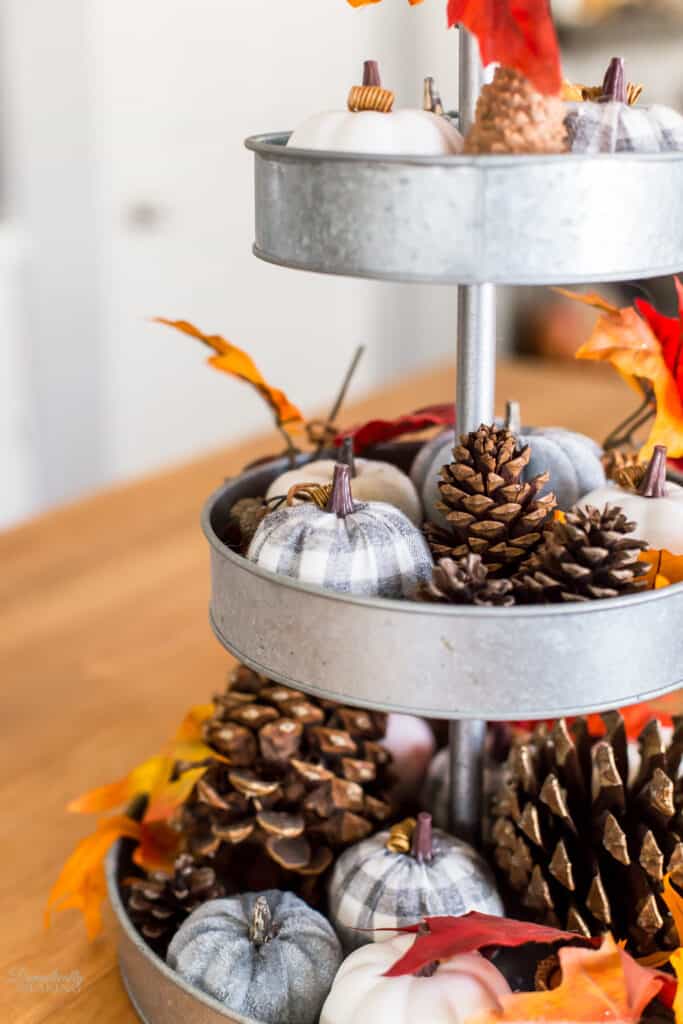 Fall Three-Tiered Tray