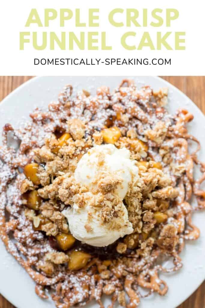 Apple Crisp Funnel Cake