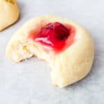 Cherry Cream Cheese Thumbprint Cookies