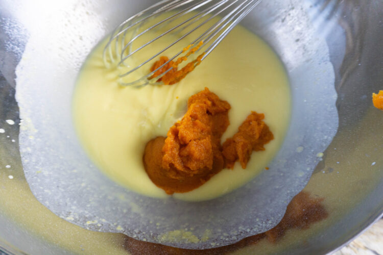 Adding pumpkin to the pudding Adding pumpkin to the pudding