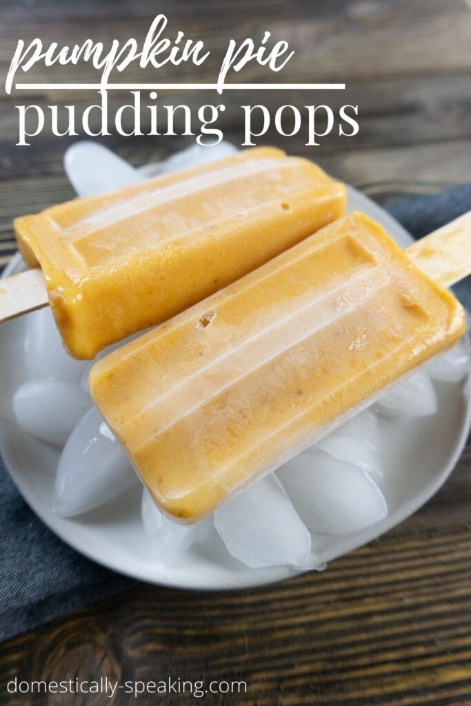 Pumpkin Pie Pudding Pops