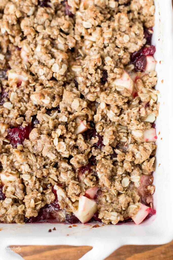 Baked Apple Cherry Crisp Baked Apple Cherry Crisp