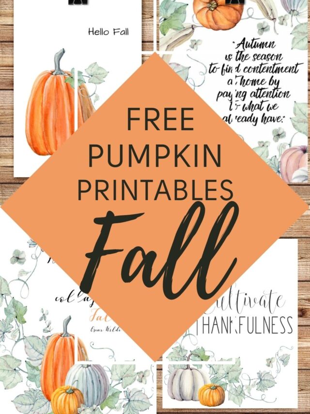 Free Fall Printables - Domestically Speaking