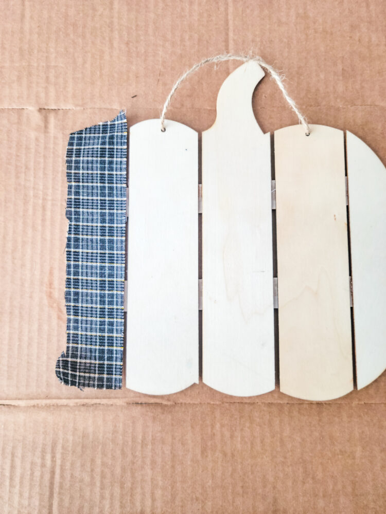 Mod podge fabric strip Mod podge fabric strip