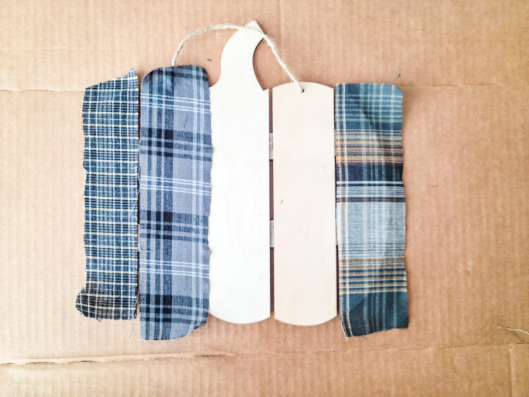 Mod Podge on Plaid Fabric Mod Podge on Plaid Fabric