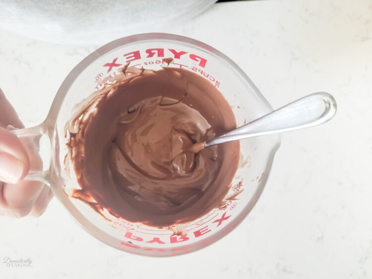 melted milk chocolate