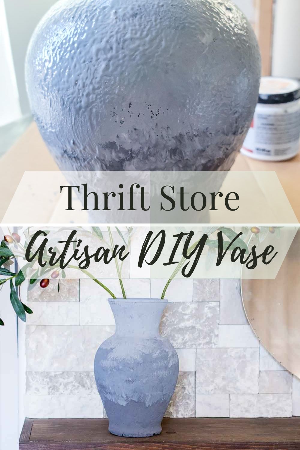 DIY Artisan Vase Domestically Speaking