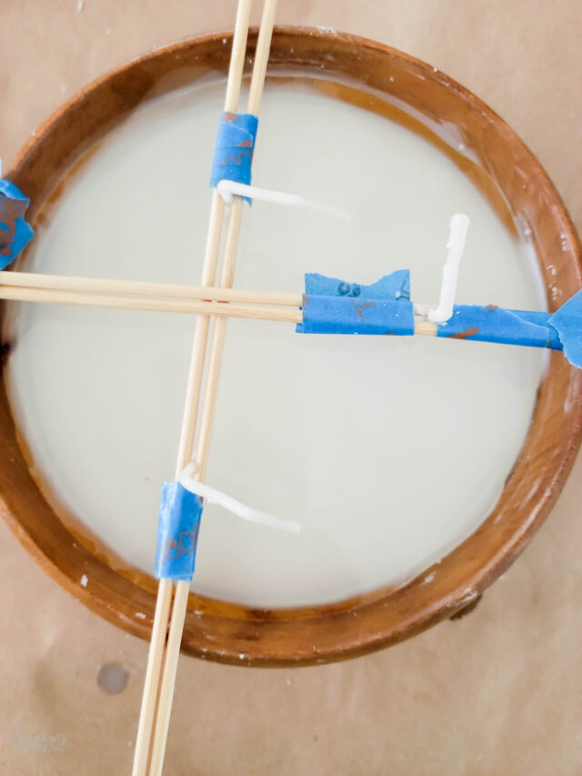 DIY Wood Bowl Candle Domestically Speaking