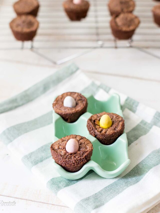 Easter Mini Eggs Brownie Bites Domestically Speaking