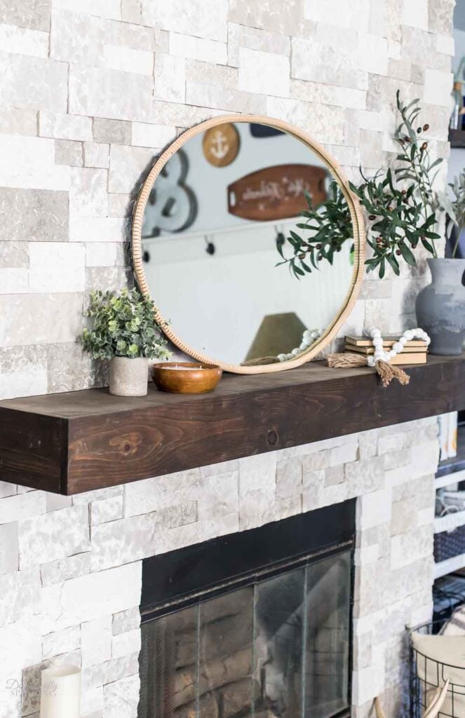 DIY Oval Mirror Frame - Domestically Speaking