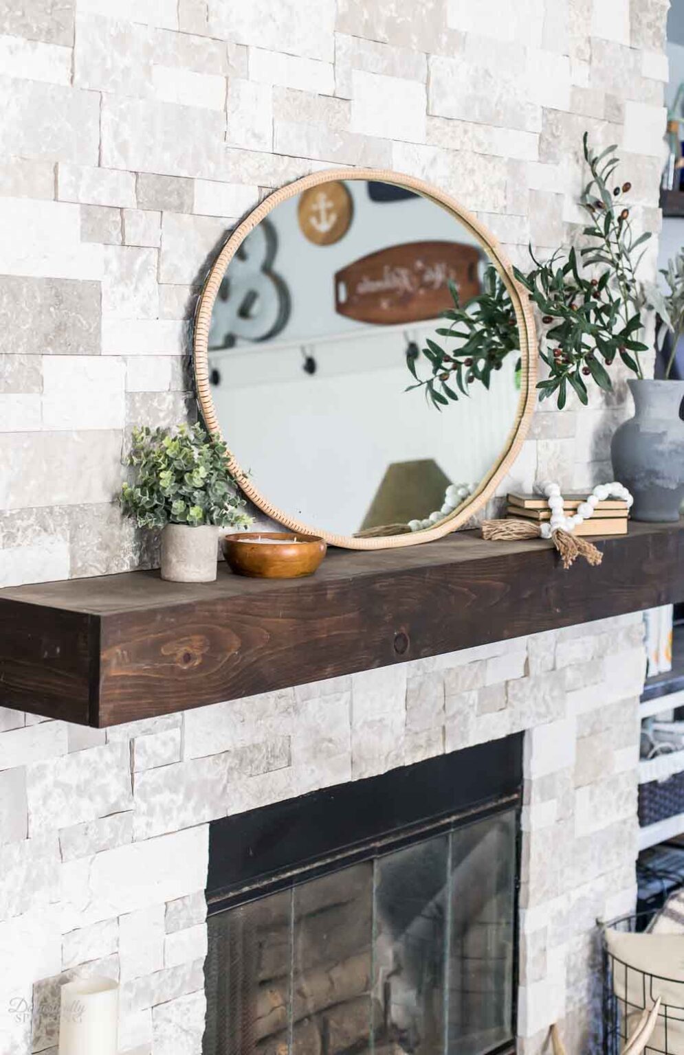 DIY Oval Mirror Frame Domestically Speaking