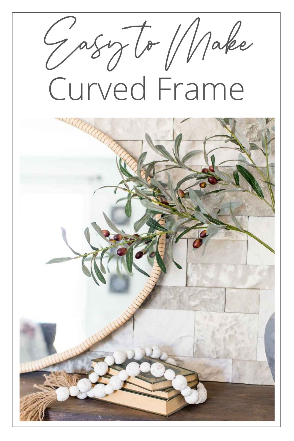 DIY Oval Mirror Frame Domestically Speaking