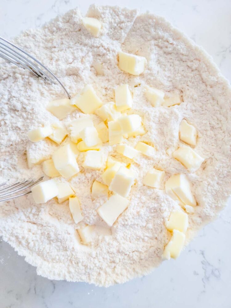 Add butter for scones