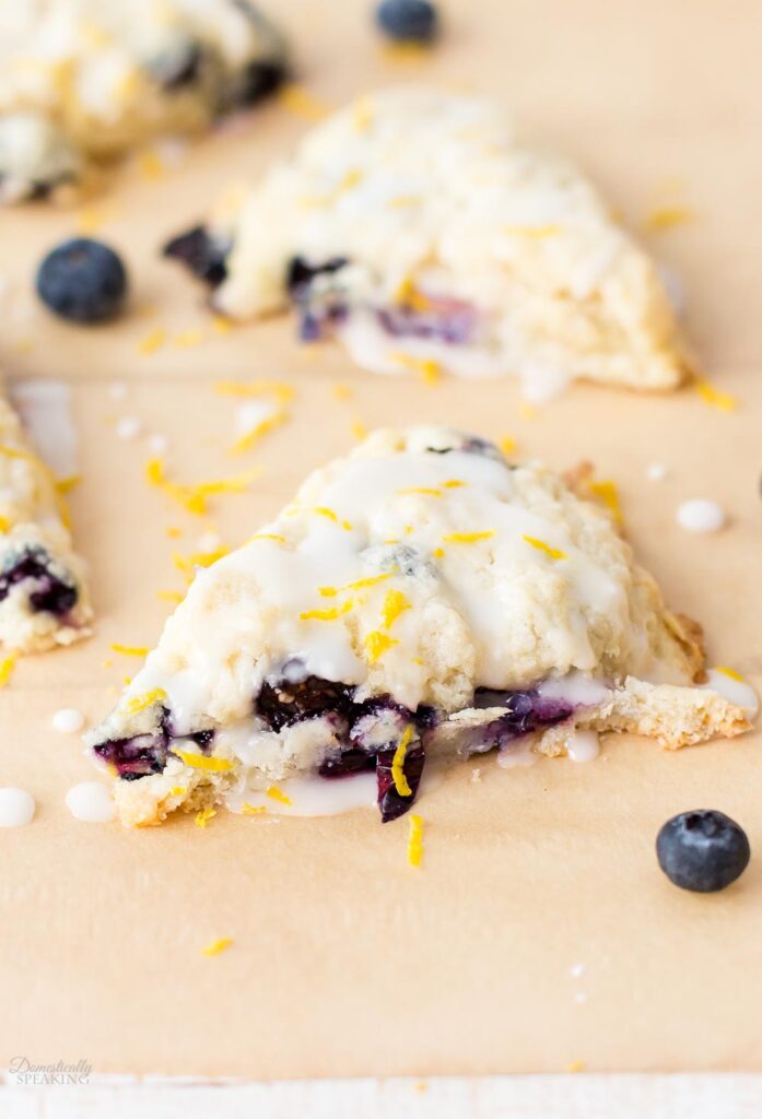 delicious lemon blueberry scone recipe