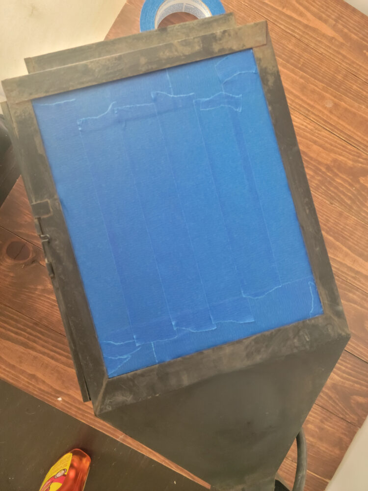 Taping Glass Off on Lantern