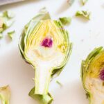 Artichoke cut in half