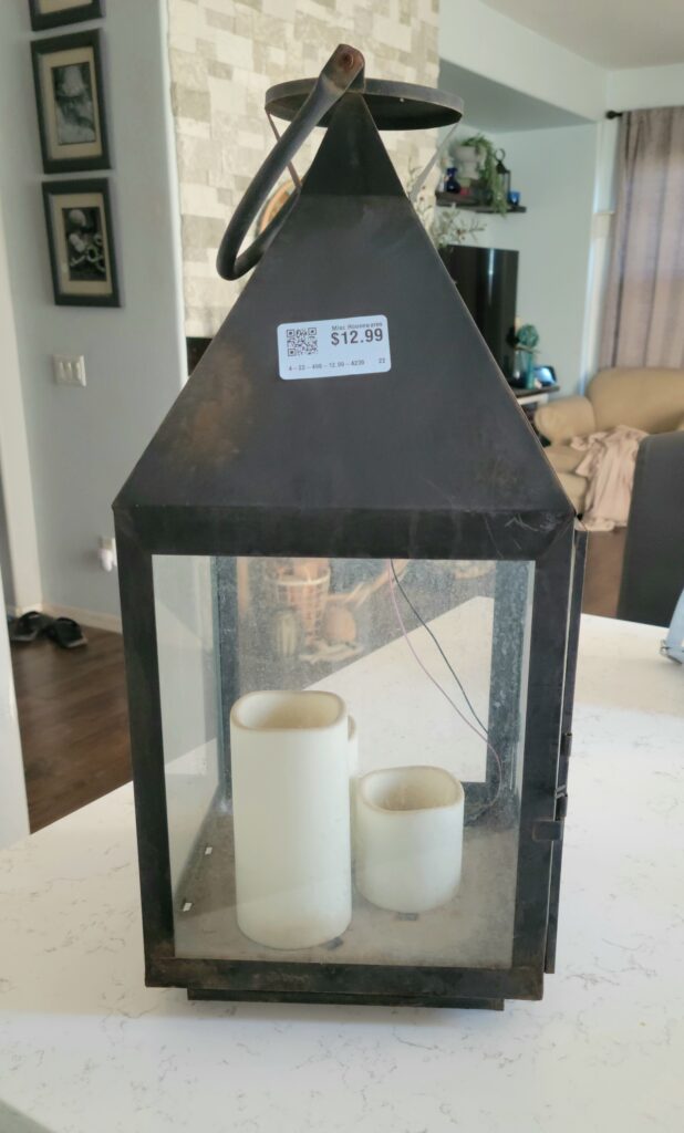 thrift store lantern