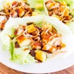 hawaiian chicken lettuce wrap
