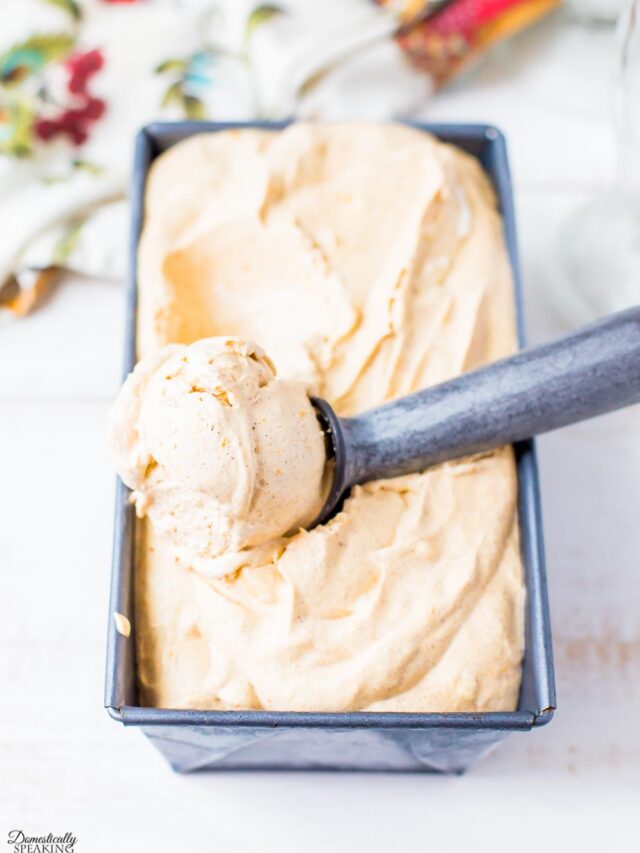 Pumpkin Spice Ice Cream Domestically Speaking