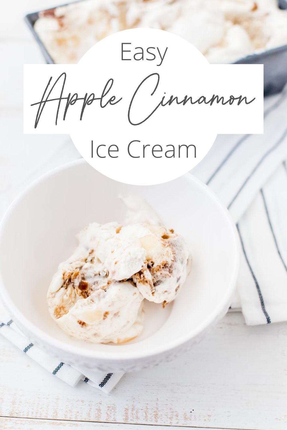 Apple Cinnamon Swirl Ice Cream Domestically Speaking