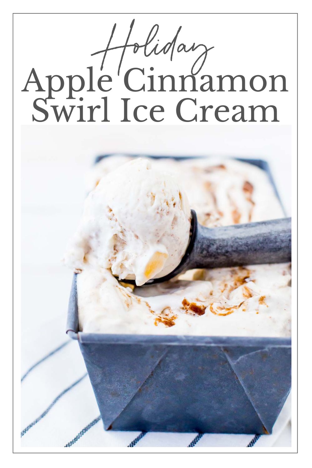 Apple Cinnamon Swirl Ice Cream Domestically Speaking